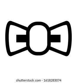 bow tie icon isolated sign symbol vector illustration - high quality black style vector icons
