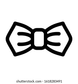 bow tie icon isolated sign symbol vector illustration - high quality black style vector icons
