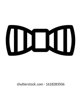 bow tie icon isolated sign symbol vector illustration - high quality black style vector icons
