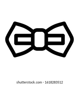 bow tie icon isolated sign symbol vector illustration - high quality black style vector icons
