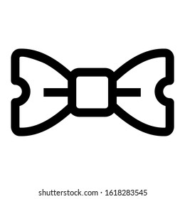 bow tie icon isolated sign symbol vector illustration - high quality black style vector icons
