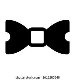 bow tie icon isolated sign symbol vector illustration - high quality black style vector icons
