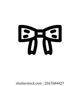 bow tie icon line style