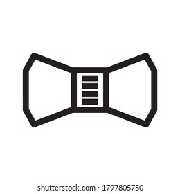 bow tie icon or logo isolated sign symbol vector illustration - high quality black style vector icons
