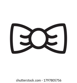 bow tie icon or logo isolated sign symbol vector illustration - high quality black style vector icons
