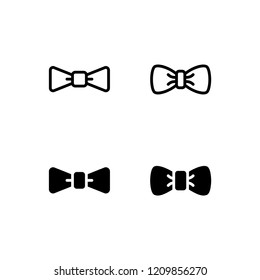 Bow Tie Icon Logo Vector Symbol