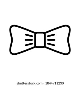 Bow tie icon on white background, vector illustration