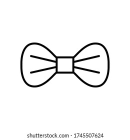 Bow, tie icon outline style for your design