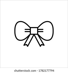 Bow, tie icon outline style for your design