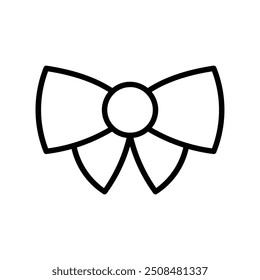 bow tie icon. Outline style design isolated on white background