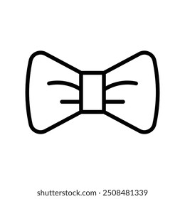 bow tie icon. Outline style design isolated on white background