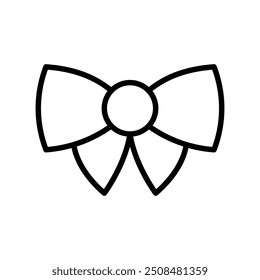 bow tie icon. Outline style design isolated on white background