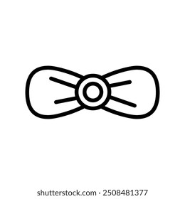 bow tie icon. Outline style design isolated on white background