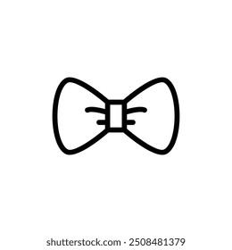 bow tie icon. Outline style design isolated on white background