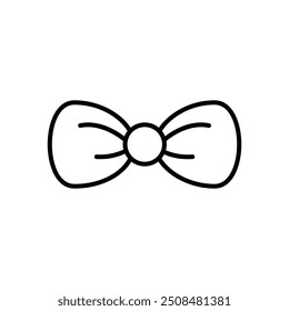 bow tie icon. Outline style design isolated on white background