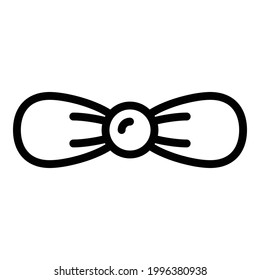 Bow tie icon. Outline Bow tie vector icon for web design isolated on white background