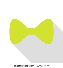 Bow Tie icon. Pear icon with flat style shadow path.