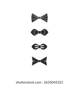 Bow Tie Icon set flat vector design
