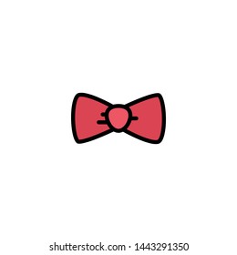 bow tie icon sign signifier vector