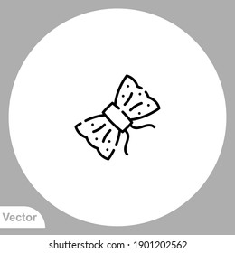 Bow tie icon sign vector,Symbol, logo illustration for web and mobile