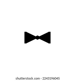 Bow tie icon. Simple style man fashion poster background symbol. Bow tie text frame. Bow tie logo design element. Bow tie t-shirt printing. Vector for sticker.