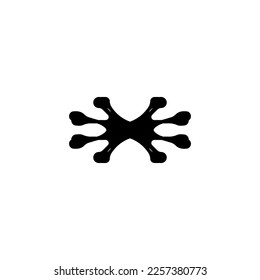 Bow tie icon. Simple style man fashion big sale poster background symbol. Bow tie brand logo design element. Bow tie t-shirt printing. vector for sticker.