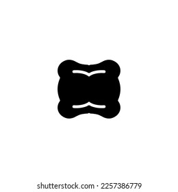 Bow tie icon. Simple style man fashion big sale poster background symbol. Bow tie brand logo design element. Bow tie t-shirt printing. vector for sticker.