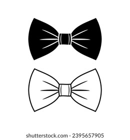 Bow tie icon simple style vector design