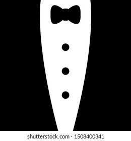 Bow tie icon suit icon vector