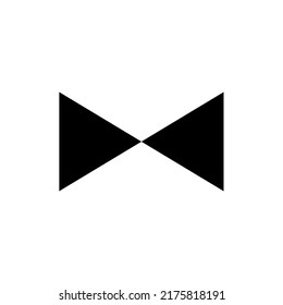 Bow tie icon. The bow is a symbol of celebration. Isolated vector illustration on white background.