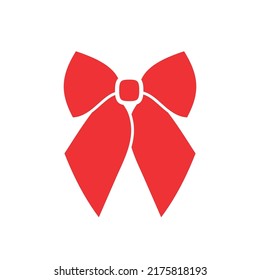 Bow tie icon. The bow is a symbol of celebration. Isolated vector illustration on white background.