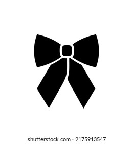 Bow tie icon. The bow is a symbol of celebration. Isolated vector illustration on white background.