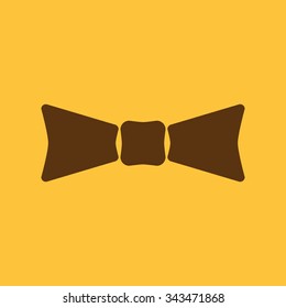 The bow tie icon. symbol. Flat Vector illustration