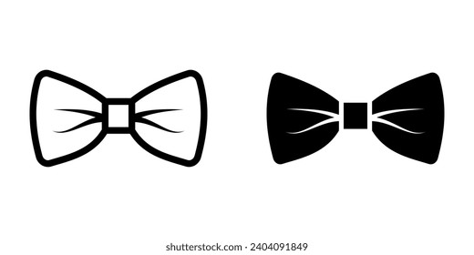 Bow tie icon. symbol for mobile concept and web design. vector illustration