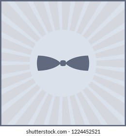 Bow Tie Icon Symbol. Premium Quality Isolated Necktie Element In Trendy Style.