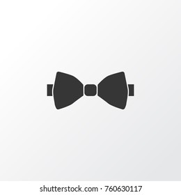 Bow Tie Icon Symbol. Premium Quality Isolated Necktie Element In Trendy Style.