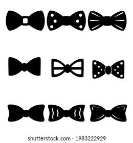 Bow Tie Icon Symbol Set Symbol Stock Vector (Royalty Free) 1983222929 ...