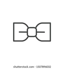 Bow tie icon template color editable. Bow tie symbol vector sign isolated on white background.