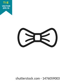 bow tie icon in trendy flat style