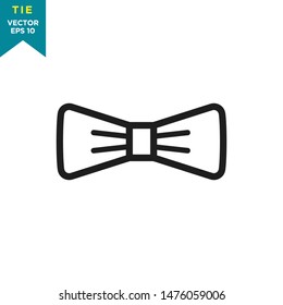 bow tie icon in trendy flat style