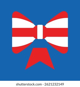 Bow Tie Icon Vector Art – 4th of July Patriotic Bow Tie Design Illustration