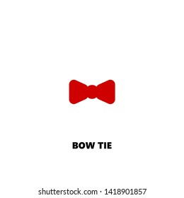 bow tie icon. bow tie vector design. sign design. red color