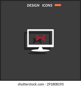 bow tie. icon. vector design