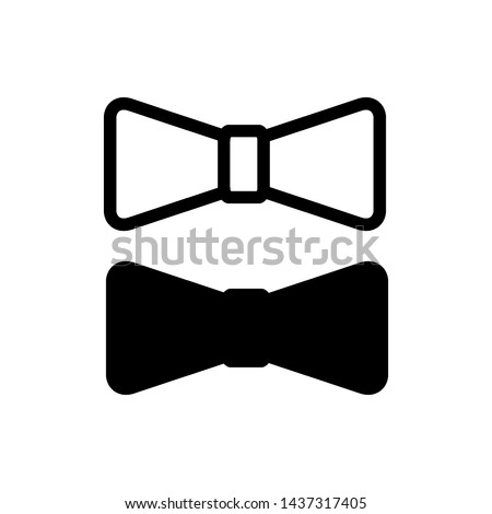 Bow tie icon vector design template