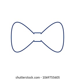 Bow Tie icon. Vector. Flat style black icon on white.