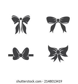 Bow tie icon vector flat design