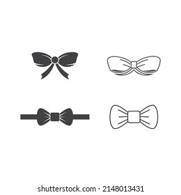 Bow tie icon vector flat design