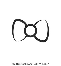 Bow tie icon vector flat design