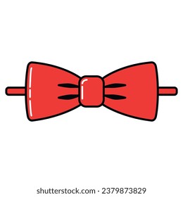 Bow Tie Icon Vector Flat Design