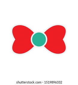 bow tie. bow tie icon vector illustration. masks for a photoshoot. heart vector icon. heart design. colored collection. heart concept. Logo element illustration.